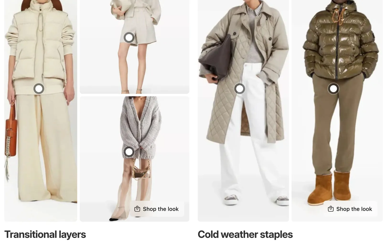 Multi-collage section